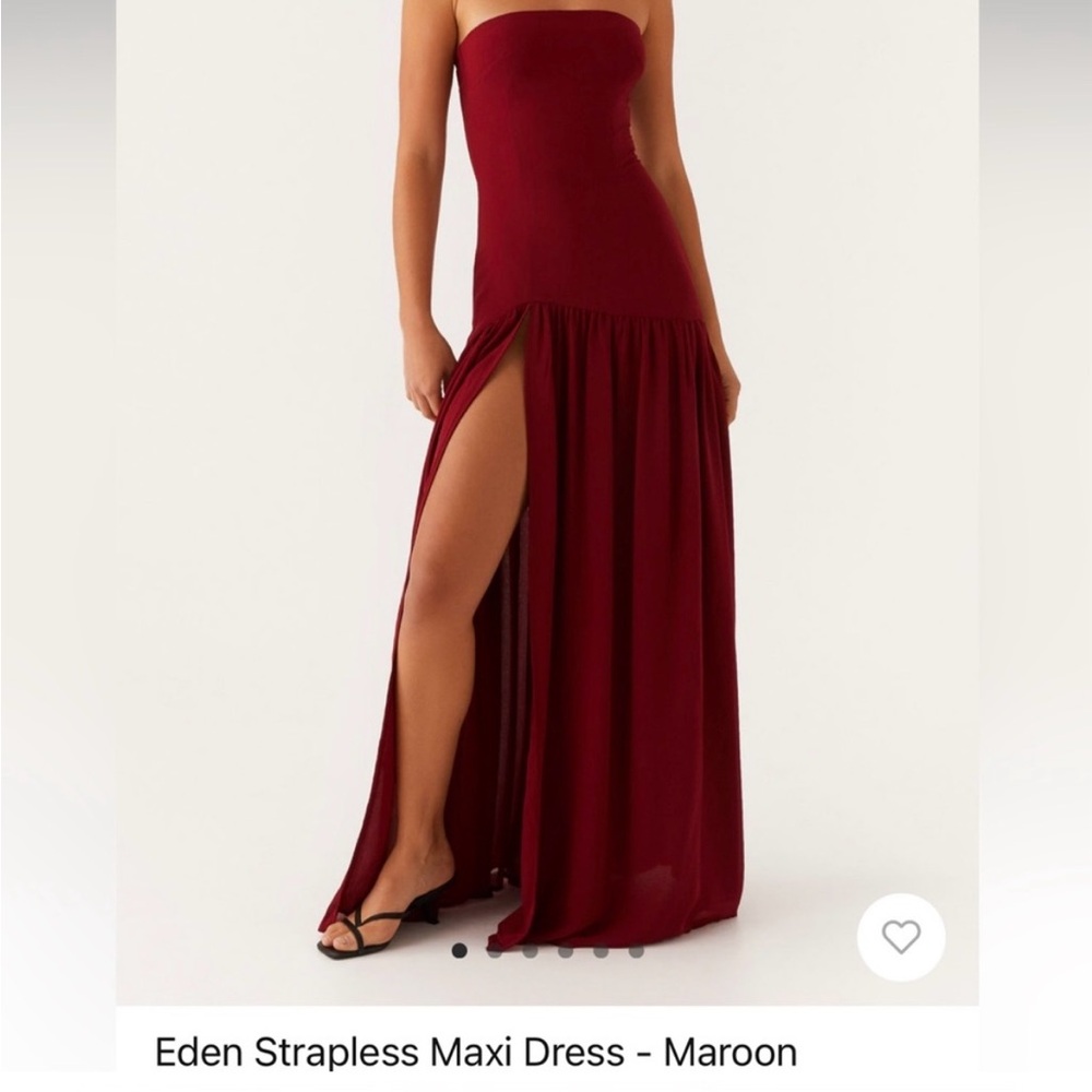 Peppermayo Red Strapless Gown for Weddings